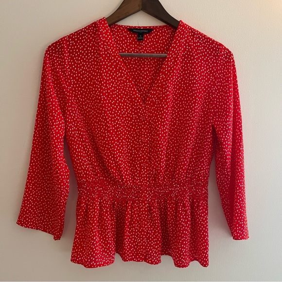 Banana Republic Polka Dot Blouse - Picture 2 of 10